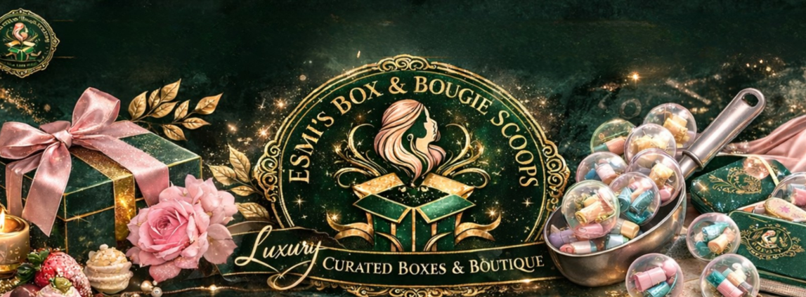 Esmi's Box & Bougie Scoops luxury header banner